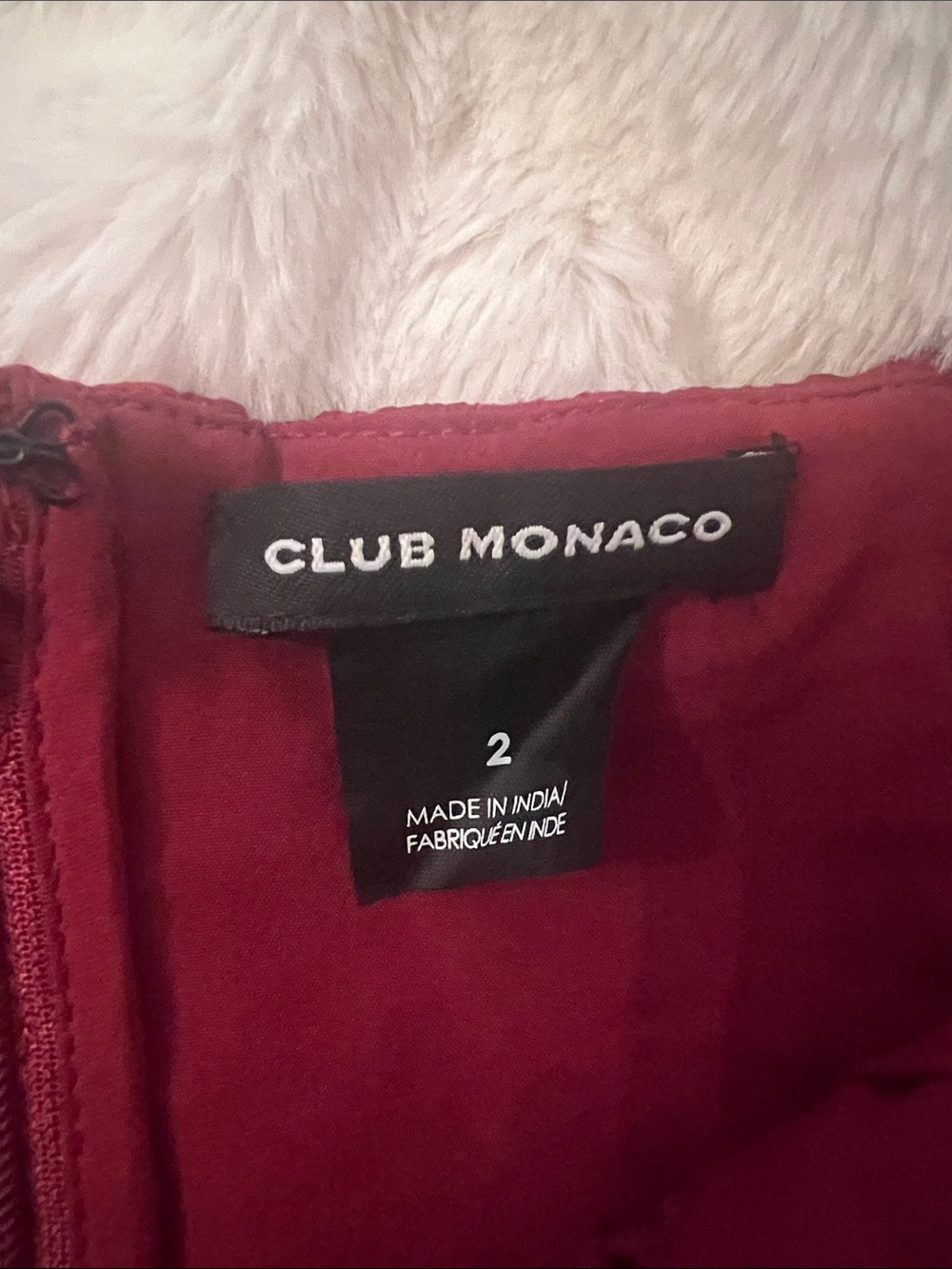 Club Monaco Women's Burgundy Lace Spaghetti-Strap Dress - never worn - Picture 7 of 7